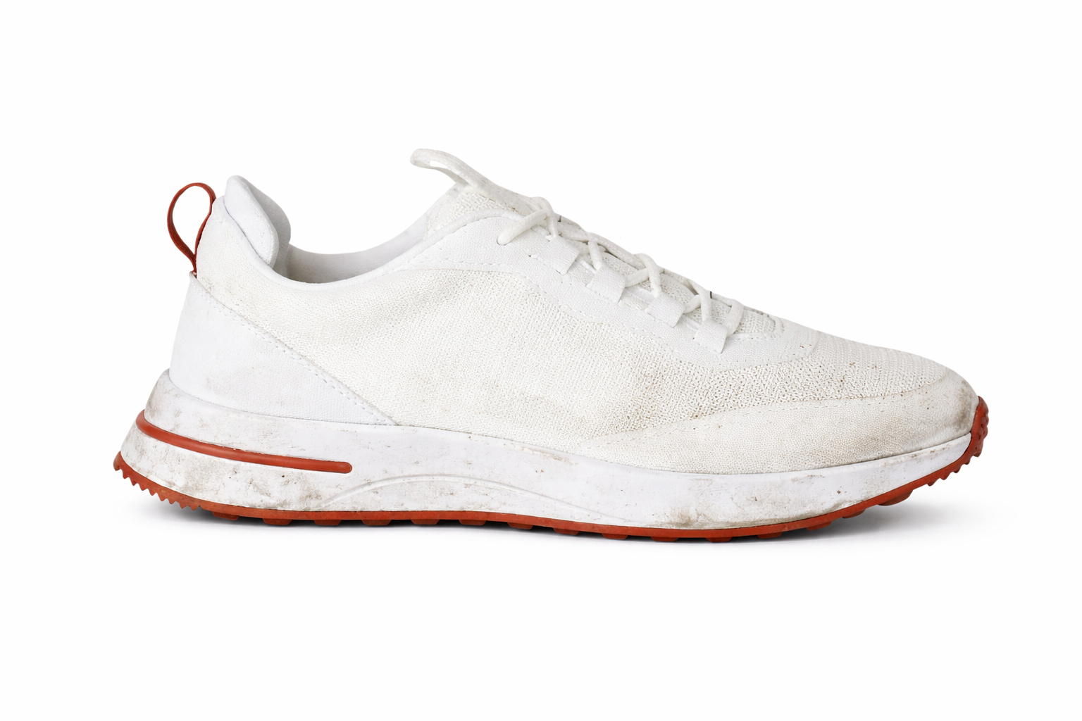 Dirty white sneaker before cleaning  Instacare Dubai