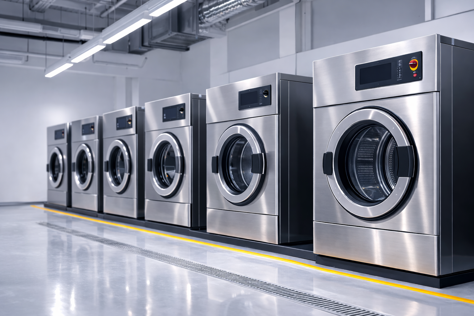 Professional laundry machines