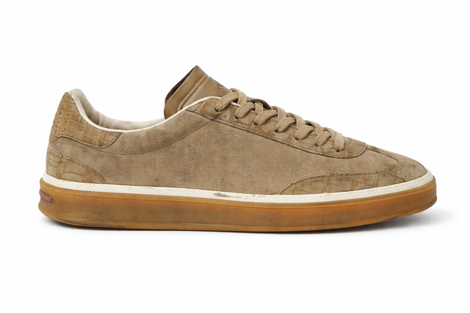 Worn suede boots before care  Instacare Dubai
