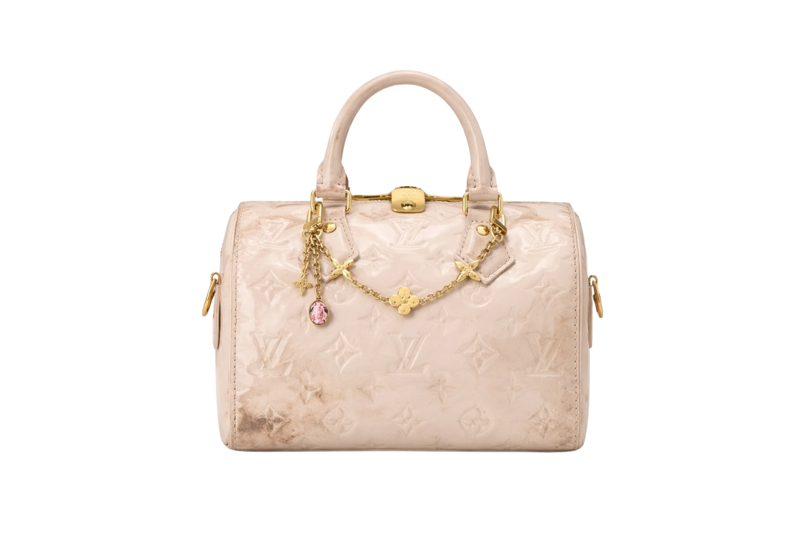 Worn leather bag before restoration  Instacare Dubai
