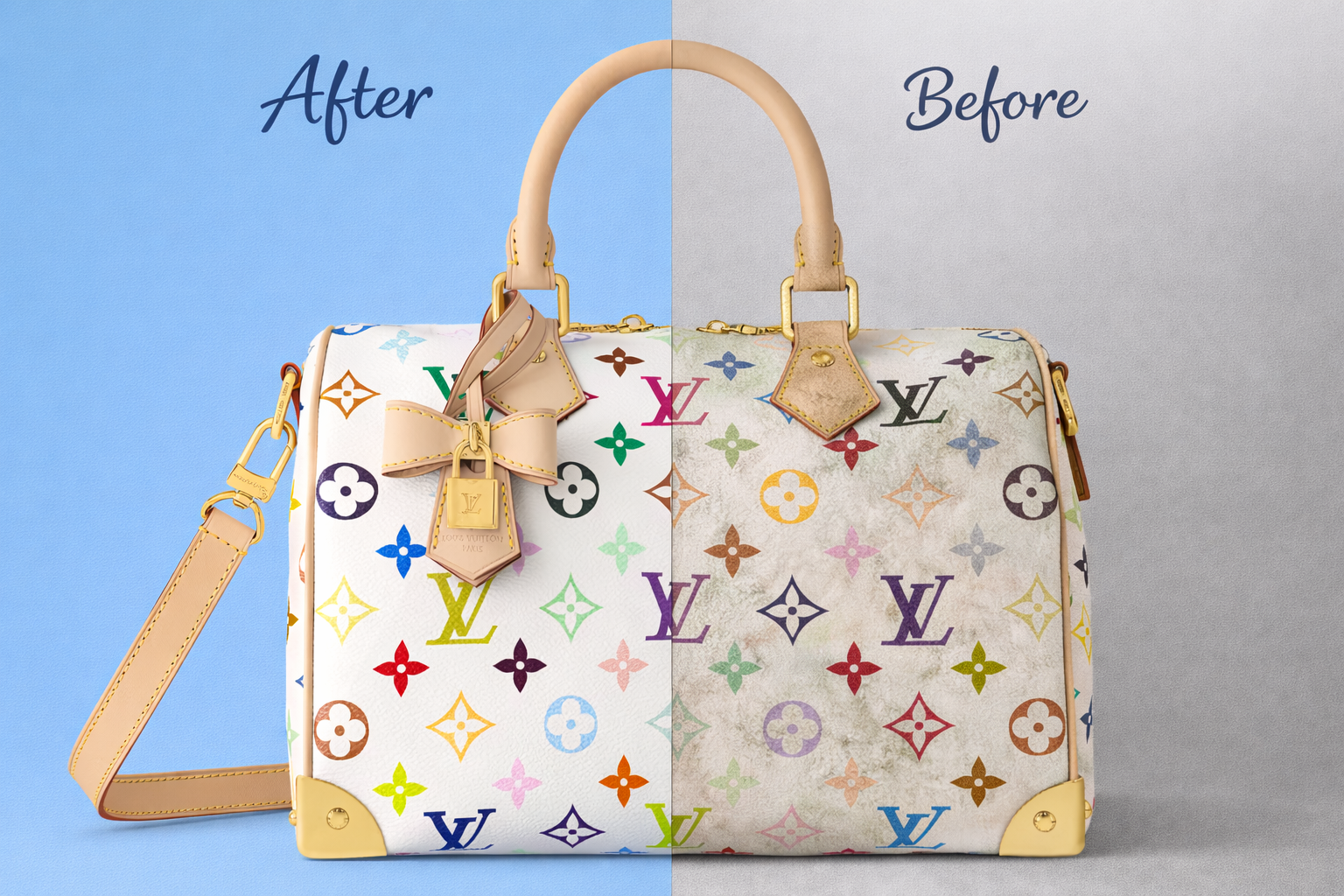 Premium bag cleaning and restoration service Dubai