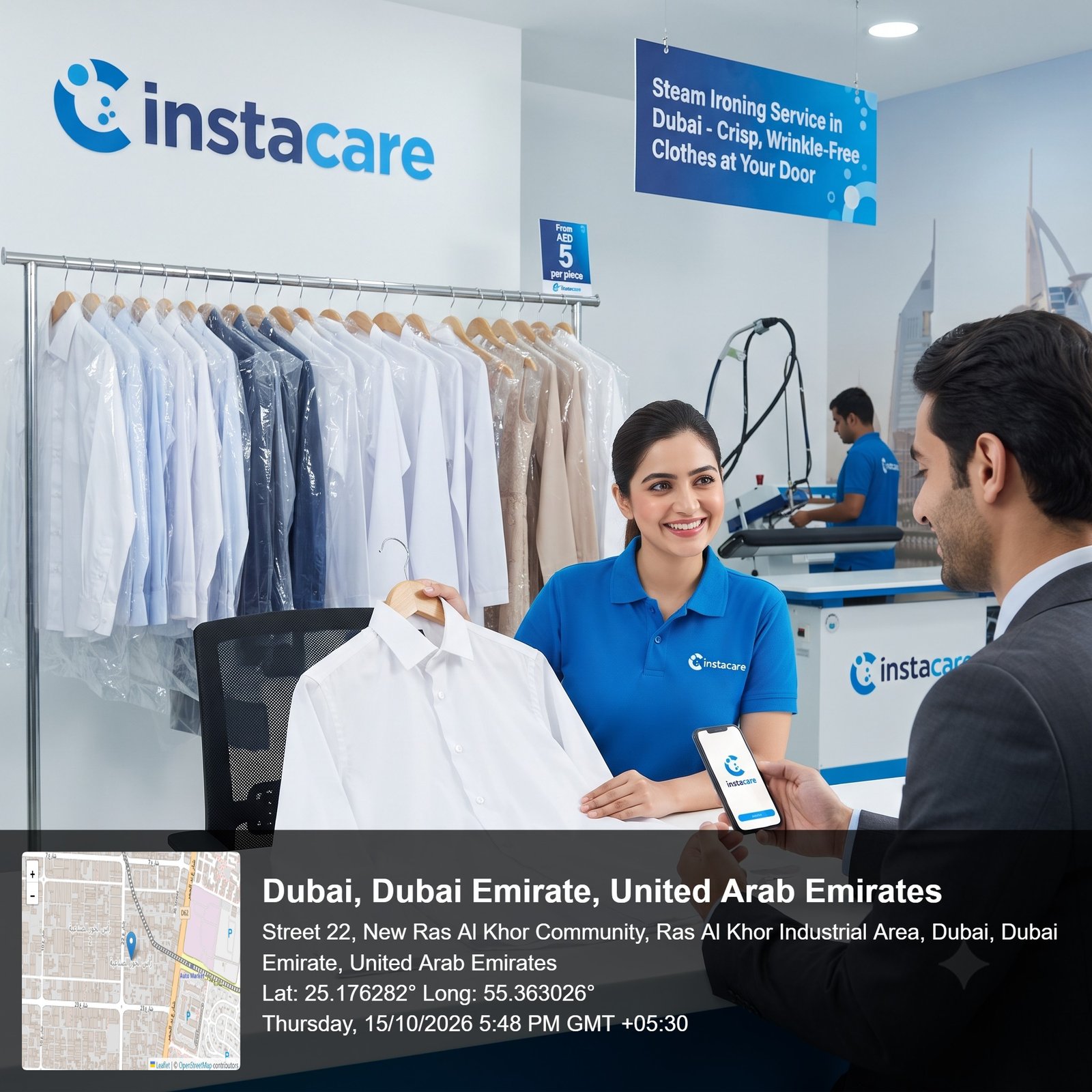 Steam Ironing Service Dubai - From AED 5 - Instacare
